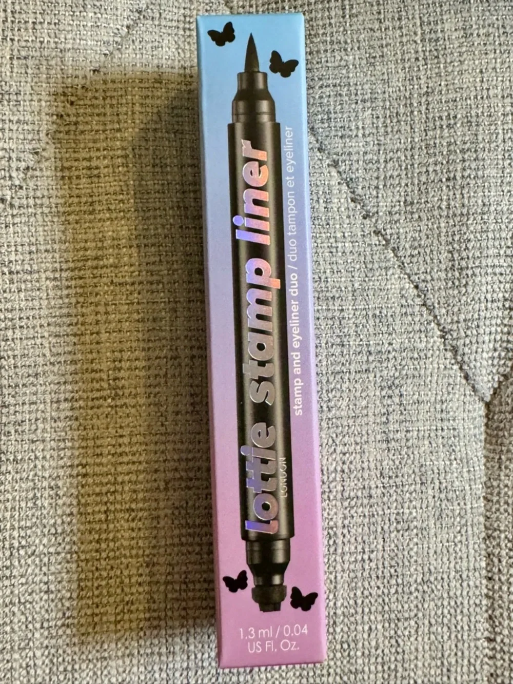Lottie London Stamp Liner - Ultra Black Butterfly Stamp and Eyeliner Duo